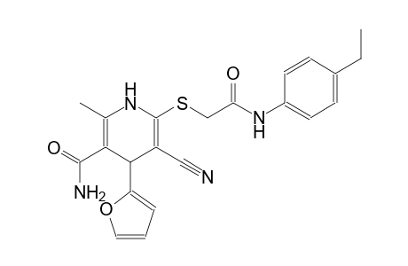 3-pyridinecarboxamide, 5-cyano-6-[[2-[(4-ethylphenyl)amino]-2-oxoethyl]thio]-4-(2-furanyl)-1,4-dihydro-2-methyl-