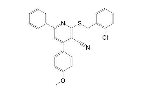 3-pyridinecarbonitrile, 2-[[(2-chlorophenyl)methyl]thio]-4-(4-methoxyphenyl)-6-phenyl-