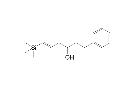 (E)-1-Phenyl-6-trimethylsilanyl-hex-5-en-3-ol