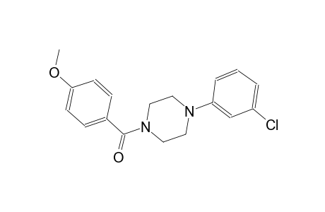 1-(3-Chlorophenyl)-4-(4-methoxybenzoyl)piperazine