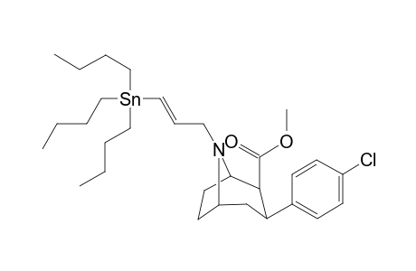 2.beta.-Carbomethoxy-3.beta.-(4-chlorophenyl)-8-[(E)-3-(tributylstannyl)propen-1-yl]bortropane