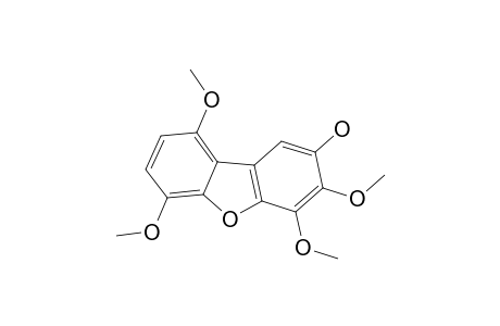 2-HYDROXY-3,4,6,9-TETRAMETHOXYDIBENZOFURAN