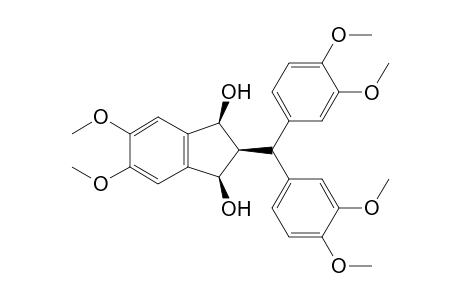 all cis-2-[Bis(3,4-dimethoxyphenyl)methyl]-5,6-dimethoxyindene-1,3-diol