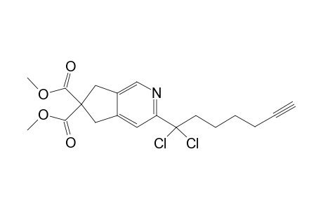 Dimethyl 5-(1,1-dichlorohept-6-yn-1-yl)cyclopenta[c]pyridine-2,2-dicarboxylate