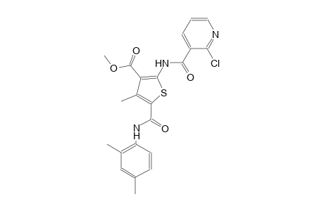 methyl 2-{[(2-chloro-3-pyridinyl)carbonyl]amino}-5-[(2,4-dimethylanilino)carbonyl]-4-methyl-3-thiophenecarboxylate