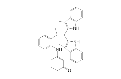 3,3-Bis(3'-methylindol-2'-yl)-2-[2-(N-3-oxocyclohexenyl)anilino]propane