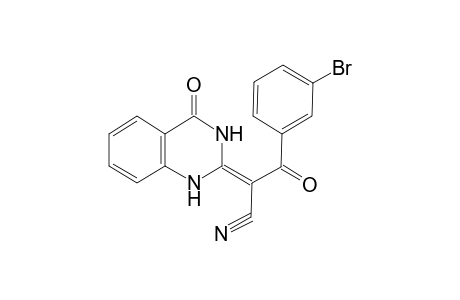 (2Z)-3-(3-bromophenyl)-3-keto-2-(4-keto-1H-quinazolin-2-ylidene)propionitrile