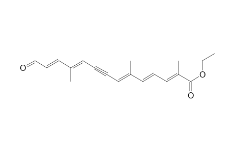 13-Formyl-2,6,11-trimethyl-2(E),4(E),6(E),10(E),12(E)-tridecapentaen-8-en-acid-ethylester