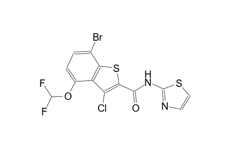 7-bromo-3-chloro-4-(difluoromethoxy)-N-(1,3-thiazol-2-yl)-1-benzothiophene-2-carboxamide