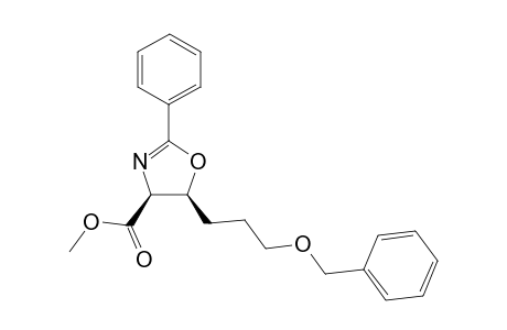 (4S,5S)-2-phenyl-5-(3-phenylmethoxypropyl)-4,5-dihydrooxazole-4-carboxylic acid methyl ester