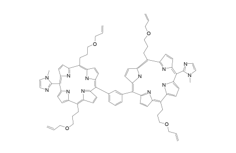 1,3-BIS-[5-(1-METHYLIMIDAZOL-2-YL)-10,20-BIS-(3-ALLYLOXYPROPYL)-PORPHYRIN-15-YL]-BENZENE