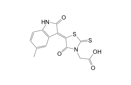 [(5Z)-5-(5-methyl-2-oxo-1,2-dihydro-3H-indol-3-ylidene)-4-oxo-2-thioxo-1,3-thiazolidin-3-yl]acetic acid