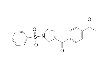 1-{(4-[(1-Phenylsulfonyl)-2,5-dihydro-1H-pyrrol-3-yl]carbonyl)phenyl}ethanone