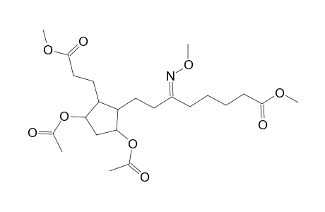 Cyclopentaneoctanoic acid, 3,5-bis(acetyloxy)-.epsilon.-(methoxyimino)-2-(3-methoxy-3-oxopropyl)-, methyl ester