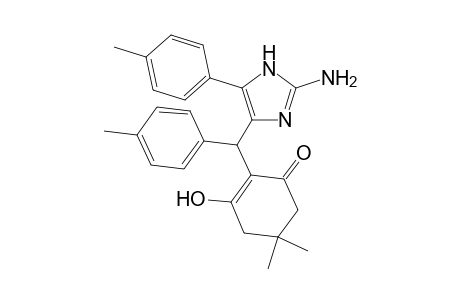 2-((2-Amino-5-(p-tolyl)-1H-imidazol-4-yl)(p-tolyl)methyl)-3-hydroxy-5,5-dimethylcyclohex-2-enone