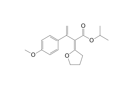 (2E)-3-(4-methoxyphenyl)-2-(2-oxolanylidene)-3-butenoic acid propan-2-yl ester