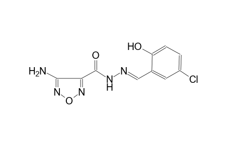 1,2,5-oxadiazole-3-carboxylic acid, 4-amino-, 2-[(E)-(5-chloro-2-hydroxyphenyl)methylidene]hydrazide