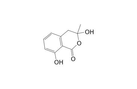 1H-2-Benzopyran-1-one, 3,4-dihydro-3,8-dihydroxy-3-methyl-, (-)-