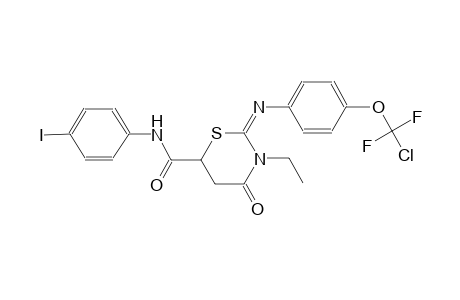 2H-1,3-thiazine-6-carboxamide, 2-[[4-(chlorodifluoromethoxy)phenyl]imino]-3-ethyltetrahydro-N-(4-iodophenyl)-4-oxo-,