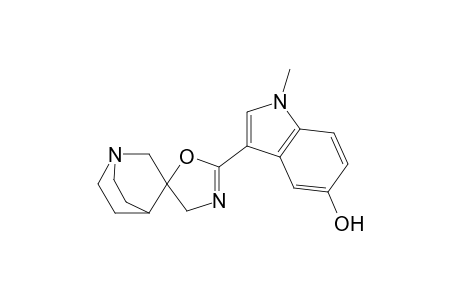 1-methyl-3-(2'-spiro[1-azabicyclo[2.2.2]octane-3,5'-4H-oxazole]yl)-5-indolol