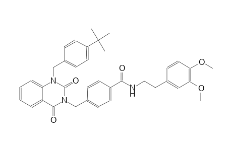 4-[(1-(4-tert-butylbenzyl)-2,4-dioxo-1,4-dihydro-3(2H)-quinazolinyl)methyl]-N-[2-(3,4-dimethoxyphenyl)ethyl]benzamide