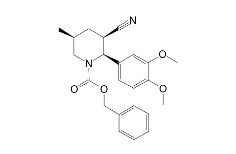 2-(3,4-dimethoxyphenyl)-5-methyl-1-[(phenylmethoxy)carbonyl]-3-piperidinecarbonitrile