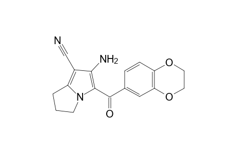 6-Amino-5-(2,3-dihydro-1,4-benzodioxin-6-ylcarbonyl)-2,3-dihydro-1H-pyrrolizine-7-carbonitrile