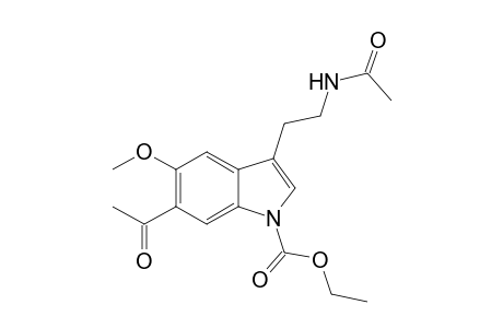 Ethyl 6-Acetyl-5-methoxy-3-[2-N-(acetylamino)ethyl]indole-1-carboxylate