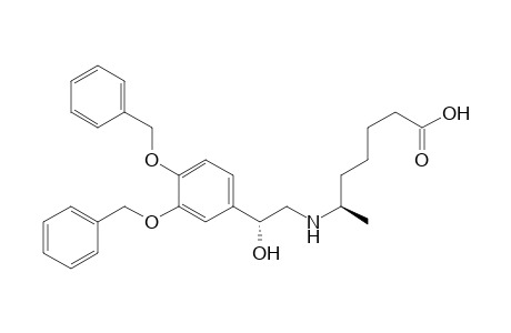 Heptanoic acid, 6-[[2-[3,4-bis(phenylmethoxy)phenyl]-2-hydroxyethyl]amino]-, [R-(R*,R*)]-