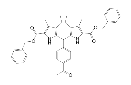 Dibenzyl 3,7-diethyl-2,8-dimethyl-5-(4-acetylphenyl)dipyrromethane-1,9-dicarboxylate