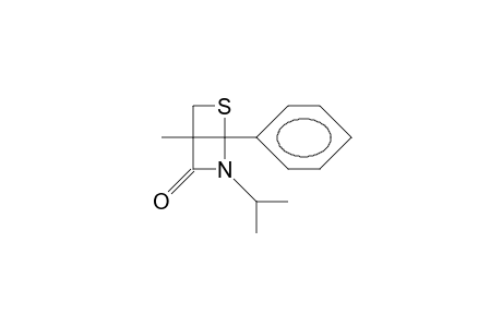 2-Isopropyl-4-methyl-1-phenyl-6-thia-2-aza-bicyclo(2.2.0)hexan-3-one