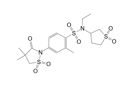 benzenesulfonamide, 4-(4,4-dimethyl-1,1-dioxido-3-oxo-2-isothiazolidinyl)-N-ethyl-2-methyl-N-(tetrahydro-1,1-dioxido-3-thienyl)-