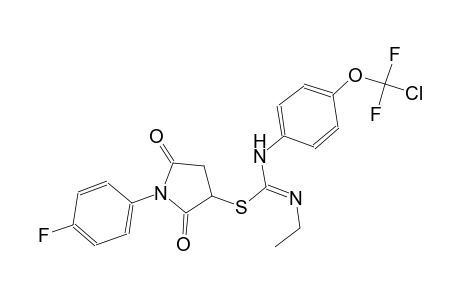 carbamimidothioic acid, N-[4-(chlorodifluoromethoxy)phenyl]-N'-[(Z)-ethyl]-, 1-(4-fluorophenyl)-2,5-dioxo-3-pyrrolidinyl ester
