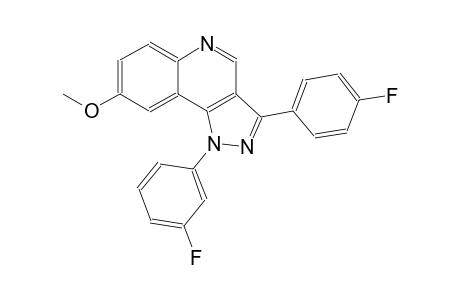 1-(3-fluorophenyl)-3-(4-fluorophenyl)-8-methoxy-1H-pyrazolo[4,3-c]quinoline