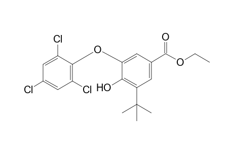 3-tert-butyl-4-hydroxy-5-(2,4,6-trichlorophenoxy)benzoic acid, ethyl ester