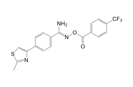 p-(2-methyl-4-thiazolyl)-O-(alpha,alpha,alpha-trifluoro-p-toluoyl)benzamidoxime