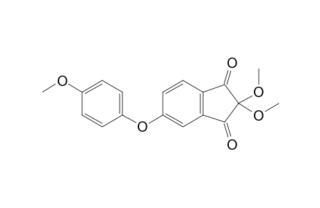 2,2-Dimethoxy-5-(4-methoxyphenyloxy)indane-1,3-dione