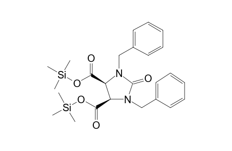 cis-1,3-Dibenzyl-2-oxo-4,5-imidazolidinedicarboxylic acid, 2tms