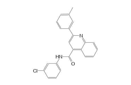 N-(3-chlorophenyl)-2-(3-methylphenyl)-4-quinolinecarboxamide