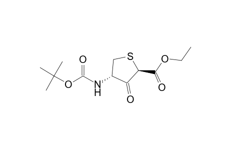 2-Thiophenecarboxylic acid, 4-[[(1,1-dimethylethoxy)carbonyl]amino]t etrahydro-3-oxo-, ethyl ester, trans-(.+-.)-
