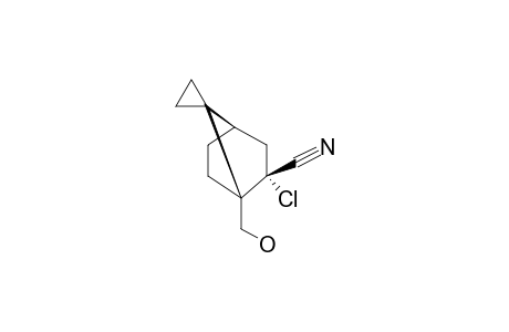 2-CHLORO-1-HYDROXYMETHYLSPIRO-(BICYCLO-[2.2.1]-HEPTANE-7,1'-CYCLOPROPANE)-2-CARBONITRILE