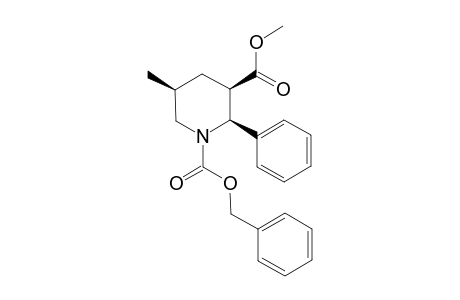 Methyl 5-methyl-2-phenyl-1-[(phenylmethoxy)carbonyl]-3-piperidinecarboxylate