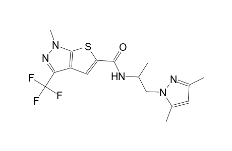 N-[2-(3,5-dimethyl-1H-pyrazol-1-yl)-1-methylethyl]-1-methyl-3-(trifluoromethyl)-1H-thieno[2,3-c]pyrazole-5-carboxamide