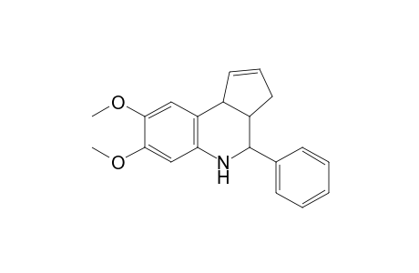 4-Phenyl-7,8-dimethoxy-3a,4,5,9b-tetrahydro-3H-cyclopenta[c]quinoline