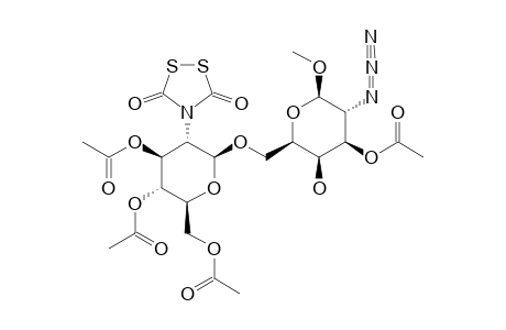 METHYL-3,4,6-TRI-O-ACETYL-2-DEOXY-2-DITHIASUCCINIMIDO-beta-D-GLUCOPYRANOSYL-(1->6)-3-O-ACETYL-2-AZIDO-2-DEOXY-beta-D-GALAKTOPYRANOSIDE
