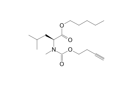 L-Leucine, N-methyl-N-(but-3-yn-1-yloxycarbonyl)-, pentyl ester