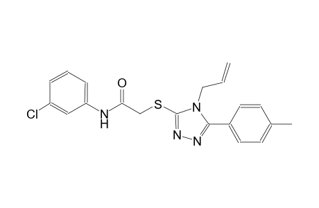 2-{[4-allyl-5-(4-methylphenyl)-4H-1,2,4-triazol-3-yl]sulfanyl}-N-(3-chlorophenyl)acetamide