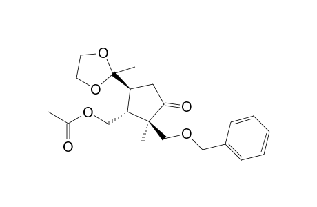 (1R,2R,5S)-2-Benzyloxymethyl-3-oxo-2-methyl-5-(2-methyl[1,3]dioxolan-2-yl)-cyclopentylmethyl acetate