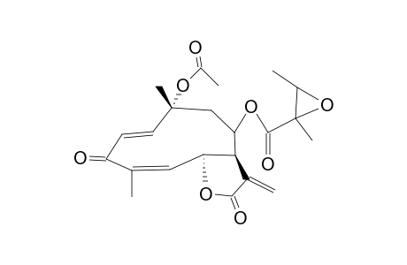 GERMACRA-1E,4Z,11(13)-TRIEN-12,6-A-OLIDE,10-A-ACETOXY-8-B-EPOXYANGELOYLOXY-3-OXO