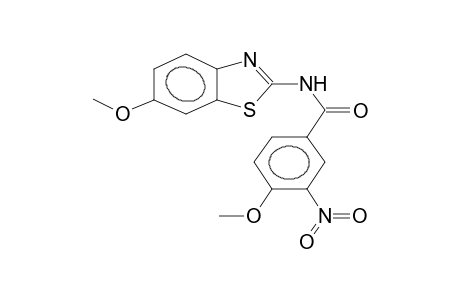 N-(6-methoxy-2-benzothiazolyl)-3-nitro-4-methoxybenzamide